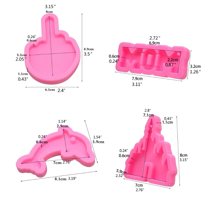 1 шт. ручная работа Дельфин бабочка мама замок лента лук-брелок Подвеска Форма