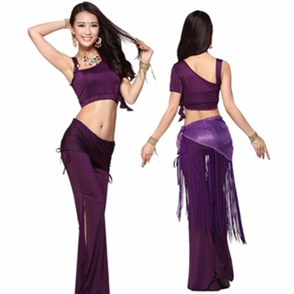 Костюм для индийского танца живота с бахромой модель 055-342 | Женская одежда