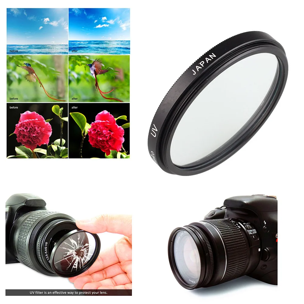 52 мм УФ фильтр бленда объектива для Canon EF-M 55-200 f/4 5-6 3 IS STM объектив EOS M200 M100 M50 M10 M6 M5 M3