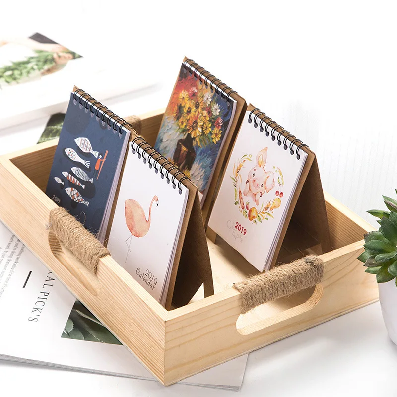 Календари Adviento 2019 новый год модный мультяшный Настольный календарь мини