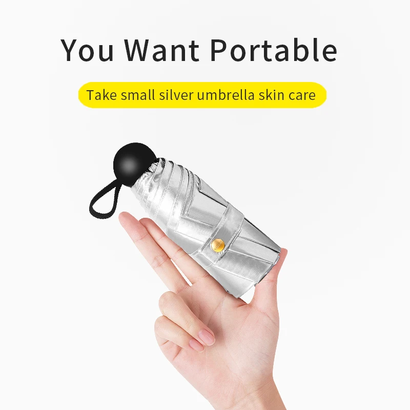 Мини зонт Карманный Женский от дождя 250 г с защитой УФ лучей|Зонтики| |