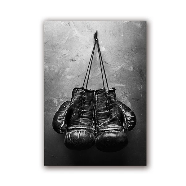 

Boxing Gloves Vintage Photo Poster Wall Art Canvas Painting Black And White Picture Sport Prints For Living Room Home Wall Decor