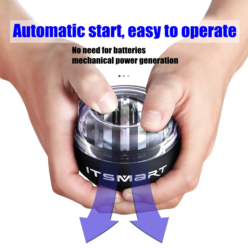 

ITSSMART LED Wrist Ball Super Gyroscope powerball self-starting Gyro arm force trainer Muscle Relax Gym Fitness Equipment
