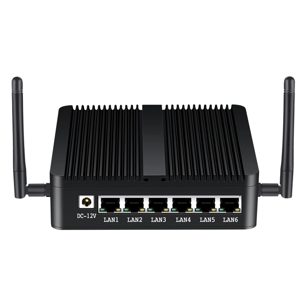 Межсетевой маршрутизатор Enterprise мини-ПК J1900 6x LAN Intel 211AT Gigabit Ethernet 2 * USB HDMI Wi-Fi LTE Pfsense VPN
