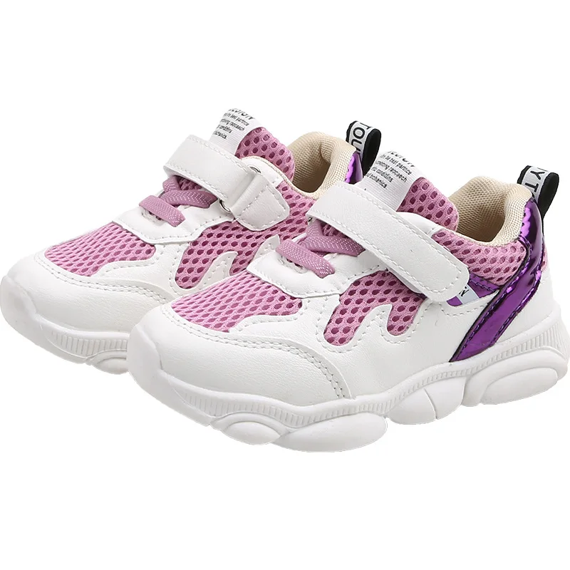Purple Новинка года; sapato feminino; детская обувь; Tenis Infantil; мягкая детская обувь для отдыха для мальчиков и девочек; дышащие кроссовки - Цвет: Purple