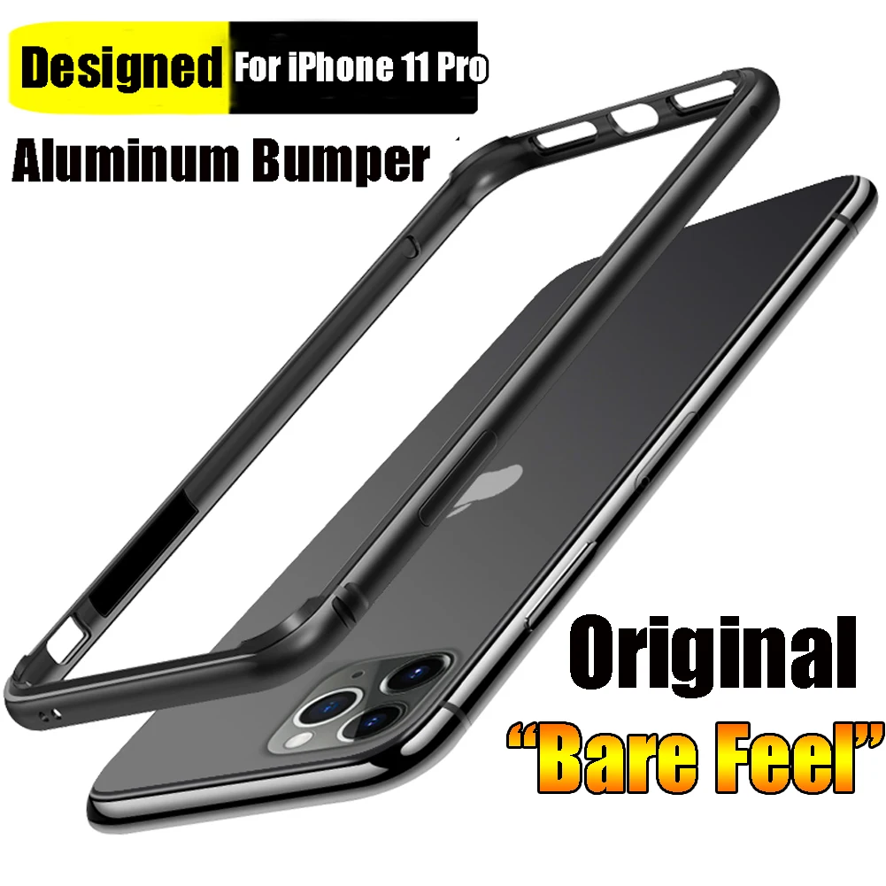 Зеленый алюминиевый бампер 6D с металлическим покрытием для iPhone 11 Pro Max роскошный