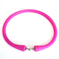 wholesale 7 inches magenta rubber silicone wristband for custom bracelet