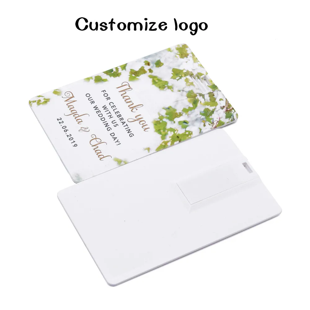 

Custom Image Card USB Flash Drive 32G Pendrive 64GB 128GB USB Stick 16G 8G Memory usb stick Business Card Pen Drive for gift