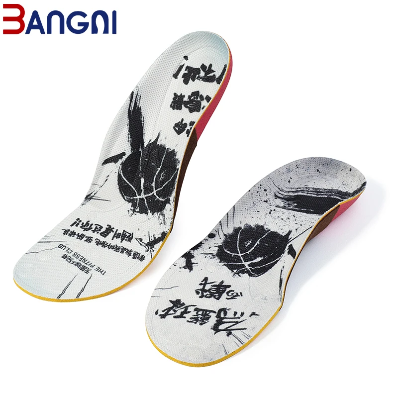 

BANGNI PU Foam Insoles Arch Support Heel Shock Absorption Inserts Plantar Fasciitis Shoes Pad Feet Inserts for Men Women Sole