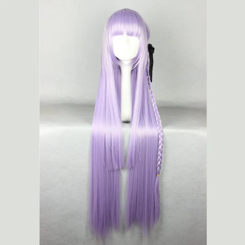 Аниме игры Danganronpa Kirigiri Kyouko Принцесса парик косплей костюм Dangan Ronpa Девушки Длинные