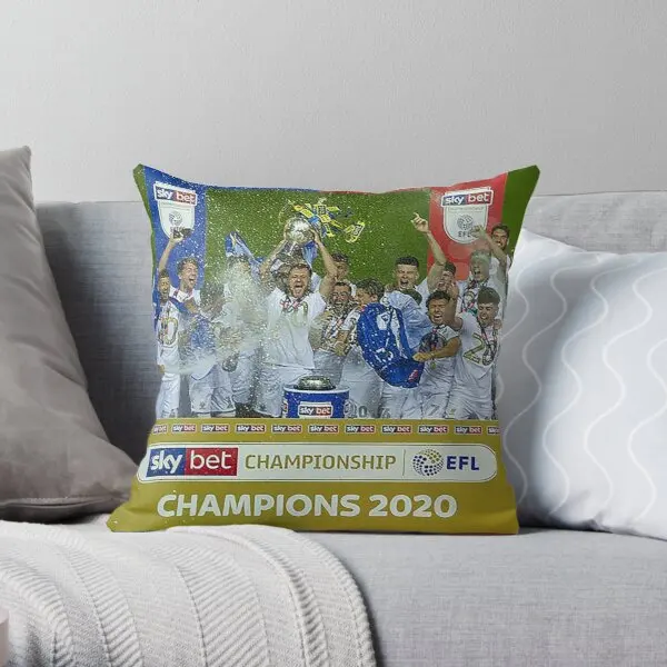 

Leeds United Champions 2020 Soft Throw Pillow Cover Print Pillow Case Waist Cushion Cover Pillows NOT Included