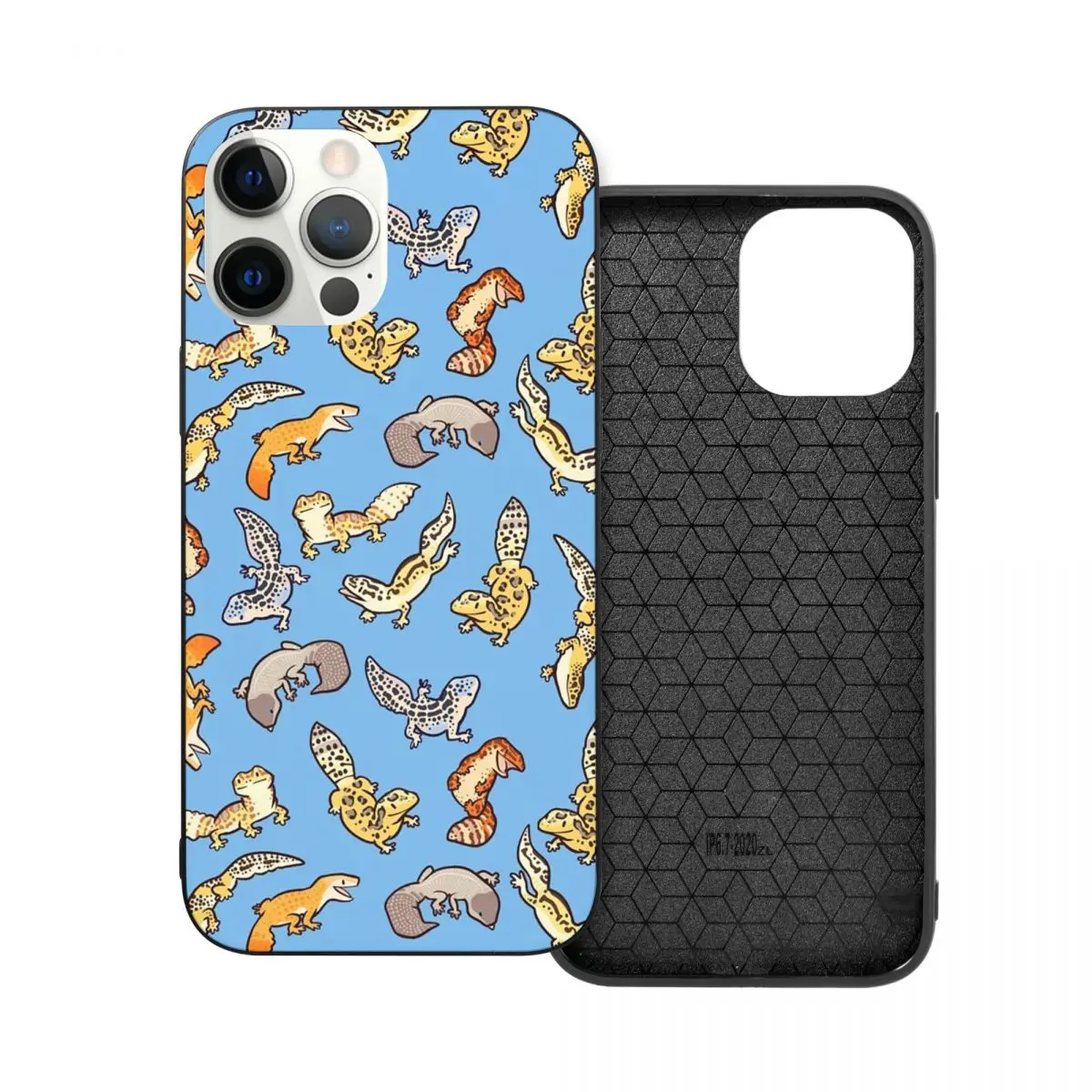 Chub Geckos в голубом стекле PC бампер для телефона из ТПУ iPhone 13 12 11 Pro Max Mini | Мобильные