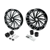 motorcycle 8 front rear wheel rim with disc hub fit for harley touring non abs 2008 2021 road king glide