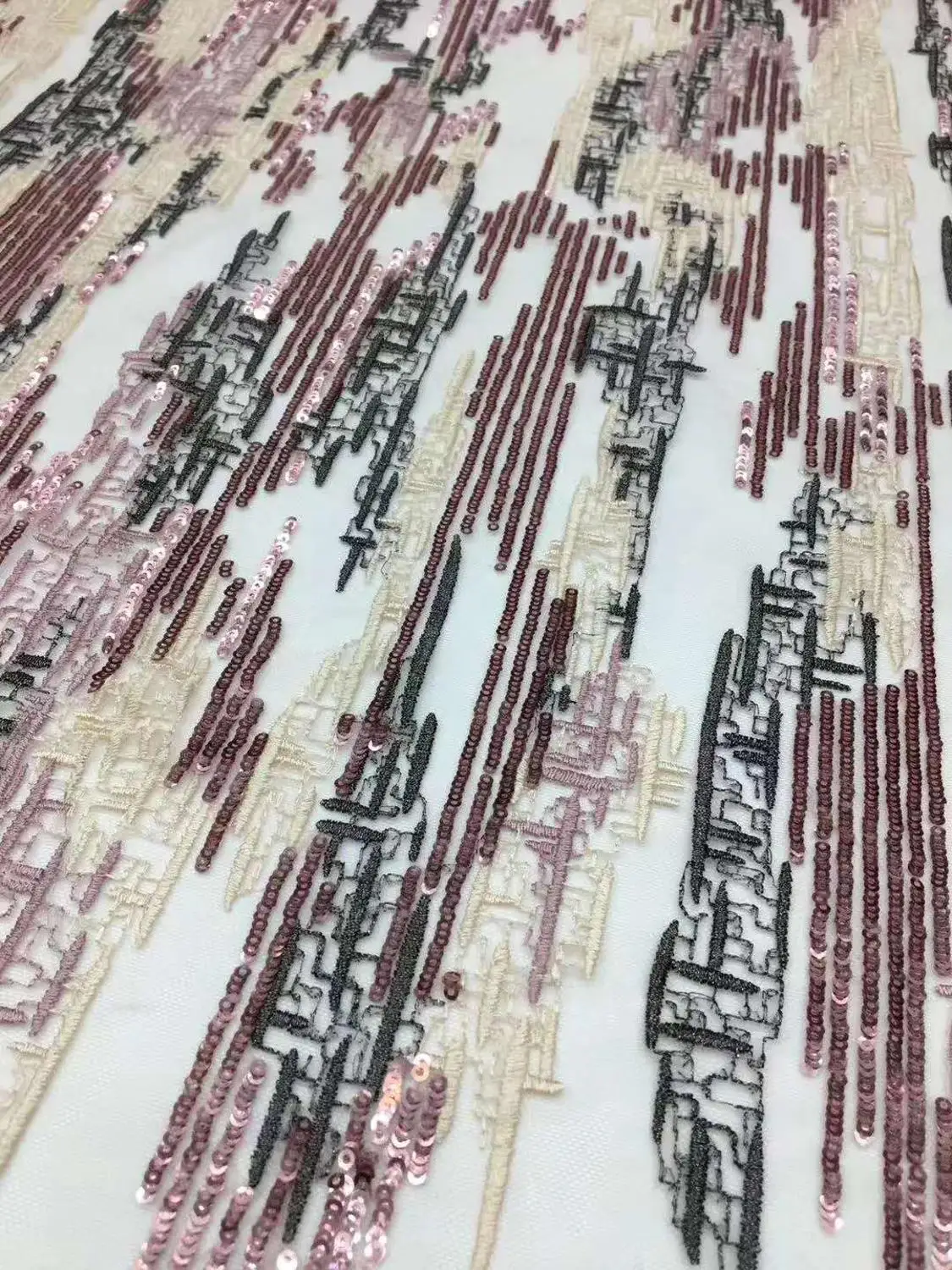 

Beautiful sequins embroidery French tulle lace 2020 African Lace fabric Nigerian sequin lace / Evening dress / Party fabric 5ys