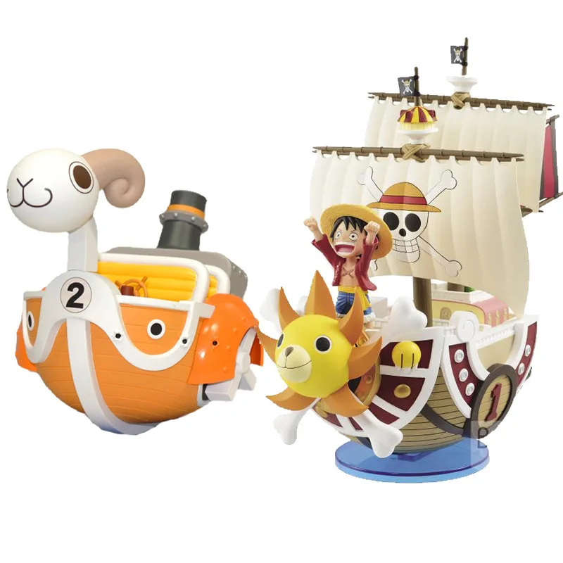 Купи One Piece Ship Figure Luffy Model Toy Peripheral Super Cute Mini Boat Assembled Model One Piece Ship Blind Box Kid Birthday Gift за 294 рублей в магазине AliExpress