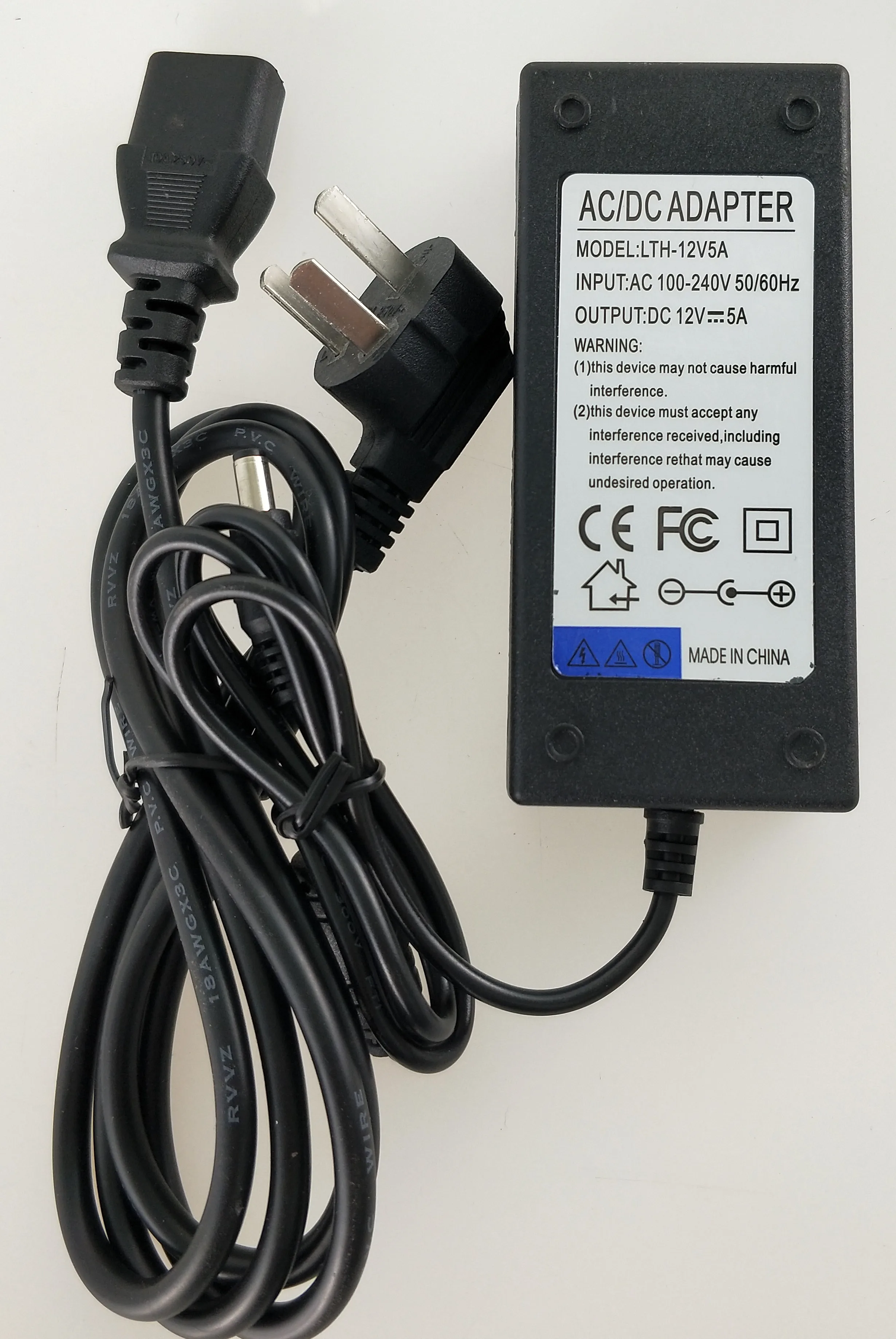 Адаптер постоянного тока профессиональный источник питания выход-DC12V5A вход-AC 100-240 В