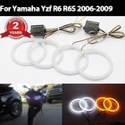Комплект осветительных приборов из хлопка SMD, светодиодное кольцо Angel Eye Halo для Yamaha Yzf R6 2003-05 R6S 2006-09