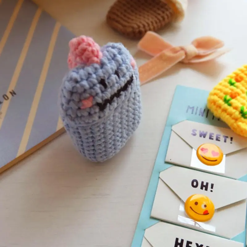 

Warm Knitting Protective Case Cute Cartoon Hand Woven Cover for Airpods 1/2 Kit