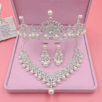 matagorda headwear of bride pearl crystal wedding crown headband lady hairbands suit hair accessories party tiaras luxury gift