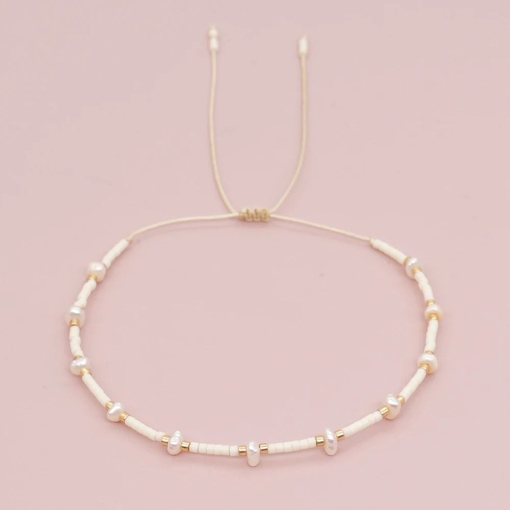 Go2boho браслет с пресноводным жемчугом для женщин Delica бусы Miyuki браслеты из бисера