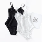 Бюстье и корсеты, боди с глубоким V-образным вырезом и открытой спиной, кружевные ультратонкие удобные эластичные женские пикантные нижнее белье