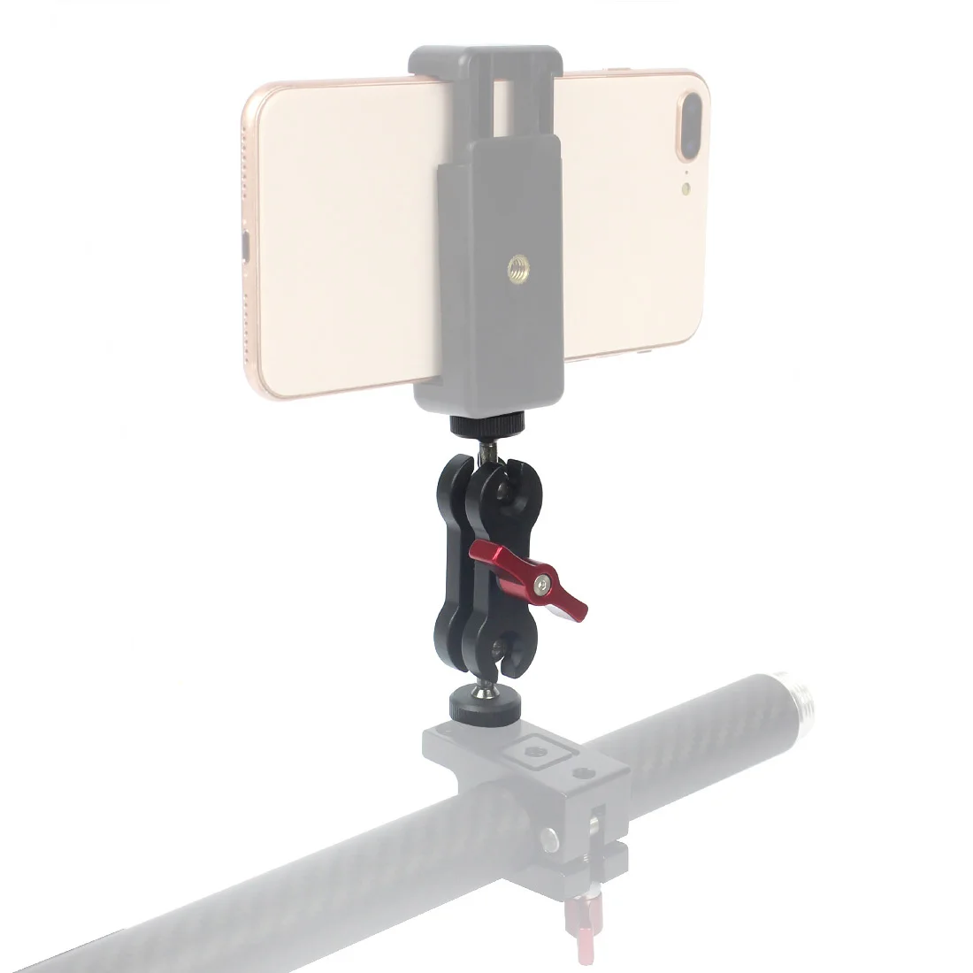 

Aluminum Multi-Function Dual Ball Head Hot Shoe 1/4" Tripod Magic Arm Mount Adapter DSLR Camera Accessory for Monitor LED Light