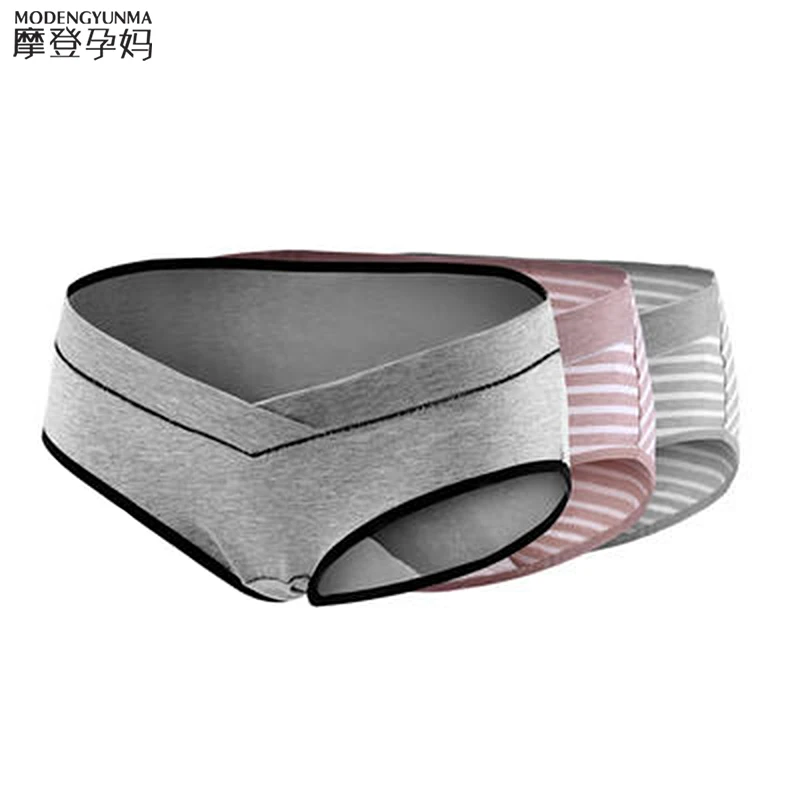 3 шт./лот хлопковое нижнее Белье для беременных женщин u-образные короткие трусики
