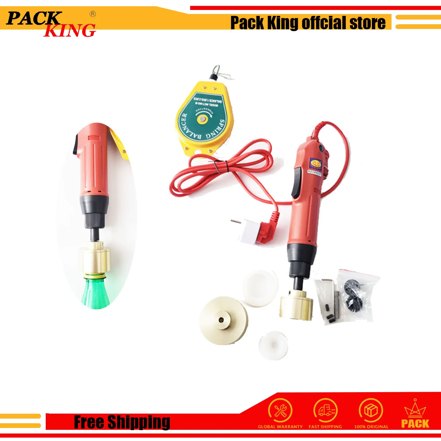 Screw Capper Electric Bottle Capping Machine Hand Hold 10-50mm Cap Screwing Manual Cover Portable Semi Auto Rotating Screwer
