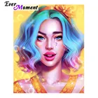 Набор для алмазной вышивки с голубыми волосами, 4Y1250