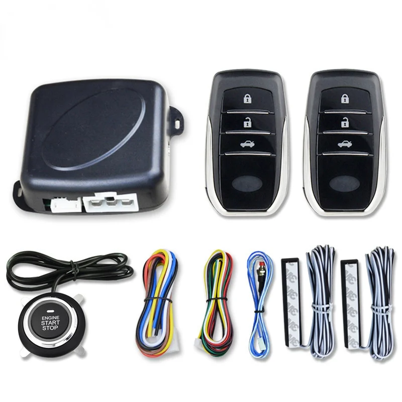 

12 V car PKE Keyless comfortable Keyless Entry into the modified one key start alarm system