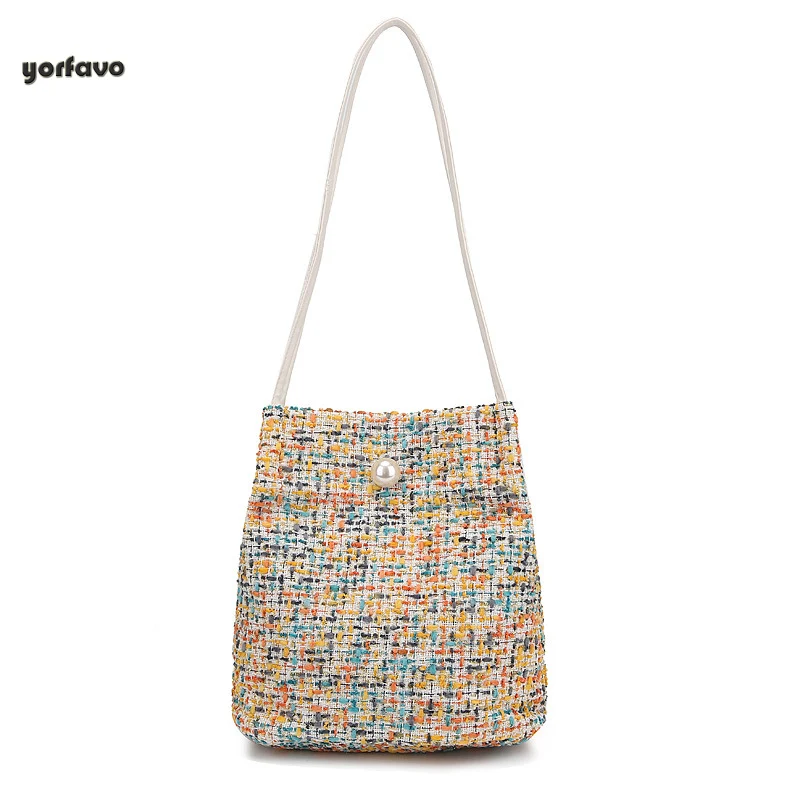 Новая плетеная популярная новая волнистая Корейская версия дикой девушки сумка