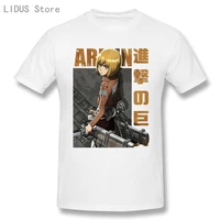 shingeki no kyojin armin arlert essential print cotton t shirt attack on titan for men fashion t shirt tee tops