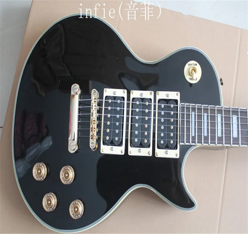 Wholesale Top quality 6 strings electric guitar custom - three pieces of pick-up with gold hardware | Спорт и развлечения