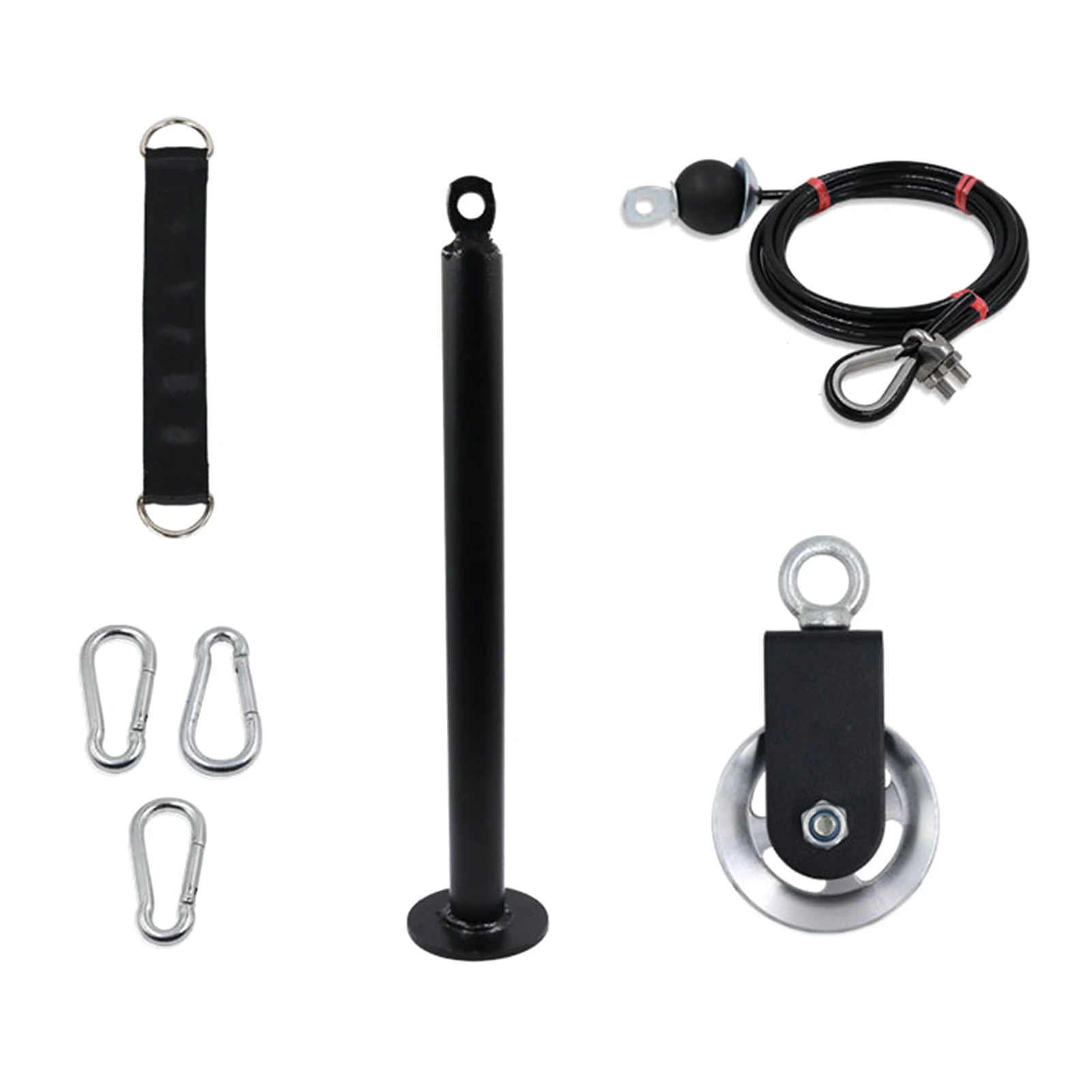 

Tricep Durable Home Gym Exercise Pulley Cable System Workout Weight Training Equipment Pull Down Machine Set Fitness Attachment