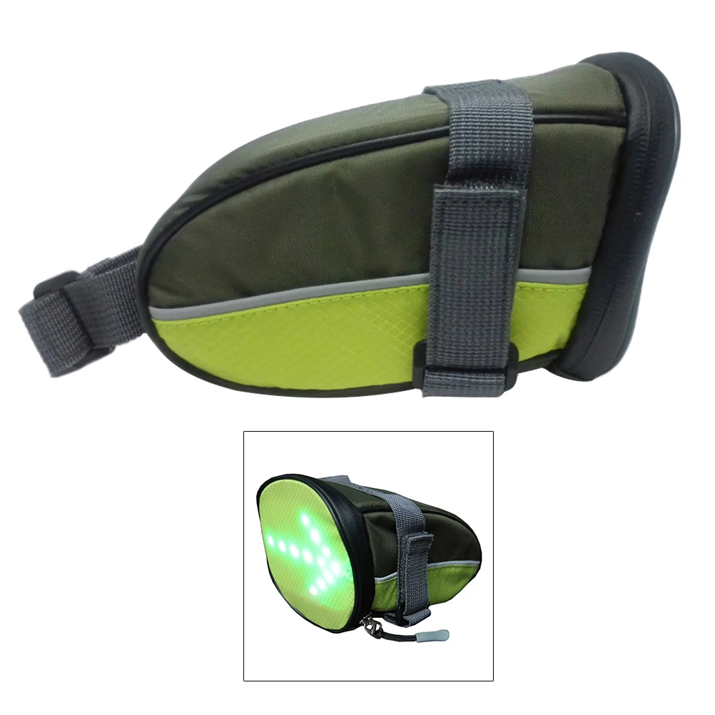 LED Remote Control Cycling Saddle Bag - Sleek MTB Bike Tail Bag for Mountain/Road Cycling Toolkit image 4