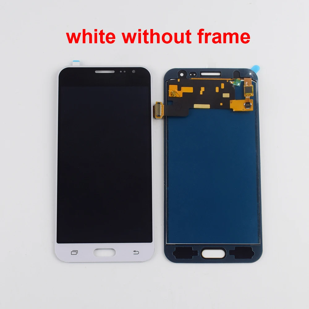 ЖК-дисплей для samsung Galaxy J3, ЖК-дисплей J320 J320F, сенсорный ЖК-экран в сборе с рамкой для J320M J320H, ЖК-экран - Цвет: white without frame