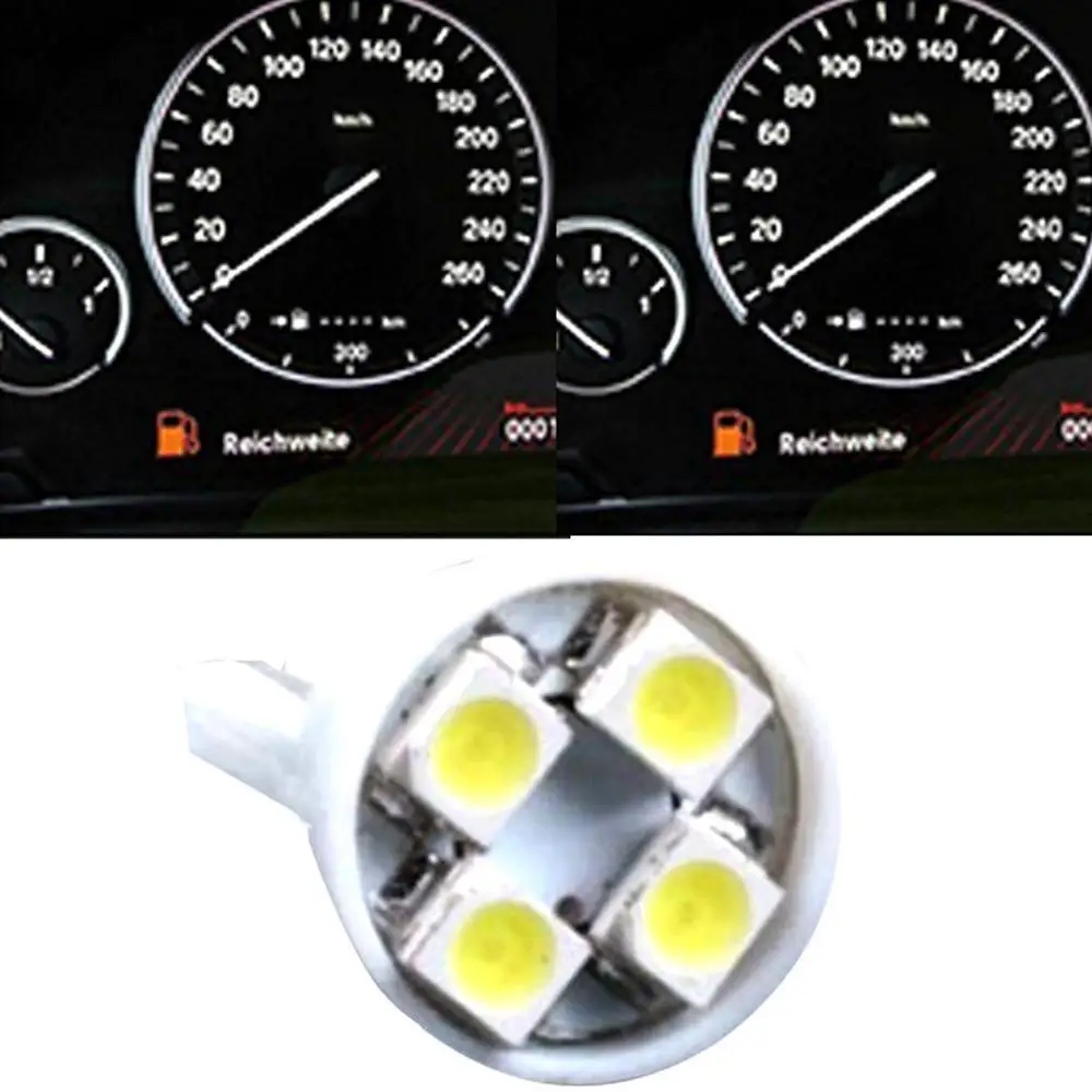 Многофункциональный светодиодный габаритный фонарь T10 4 SMD 1210 для приборной
