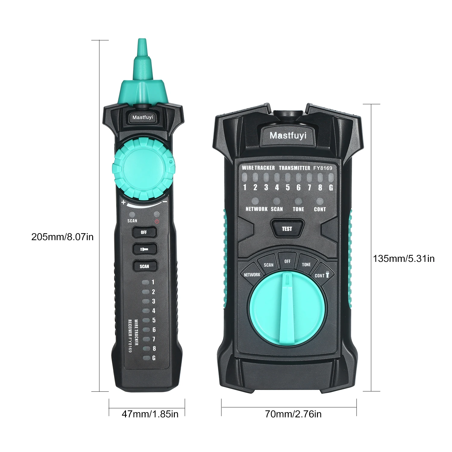 

FUYI FY8169 Multifunction Wire Tracker Network Line Finder RJ11 RJ45 Cable Tester Cable Line Checker Telephone Line Tester