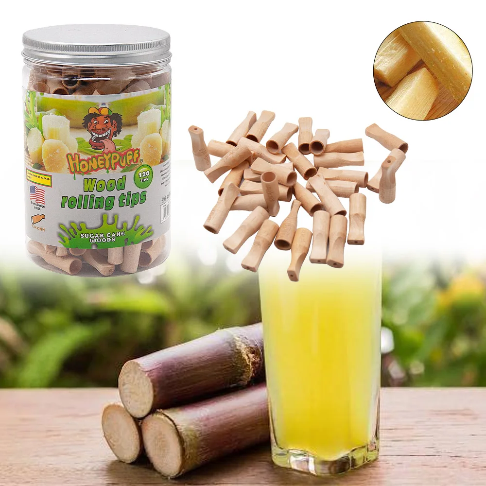 Деревянный фильтр для мундштука наконечники с ароматом сахарного тростника