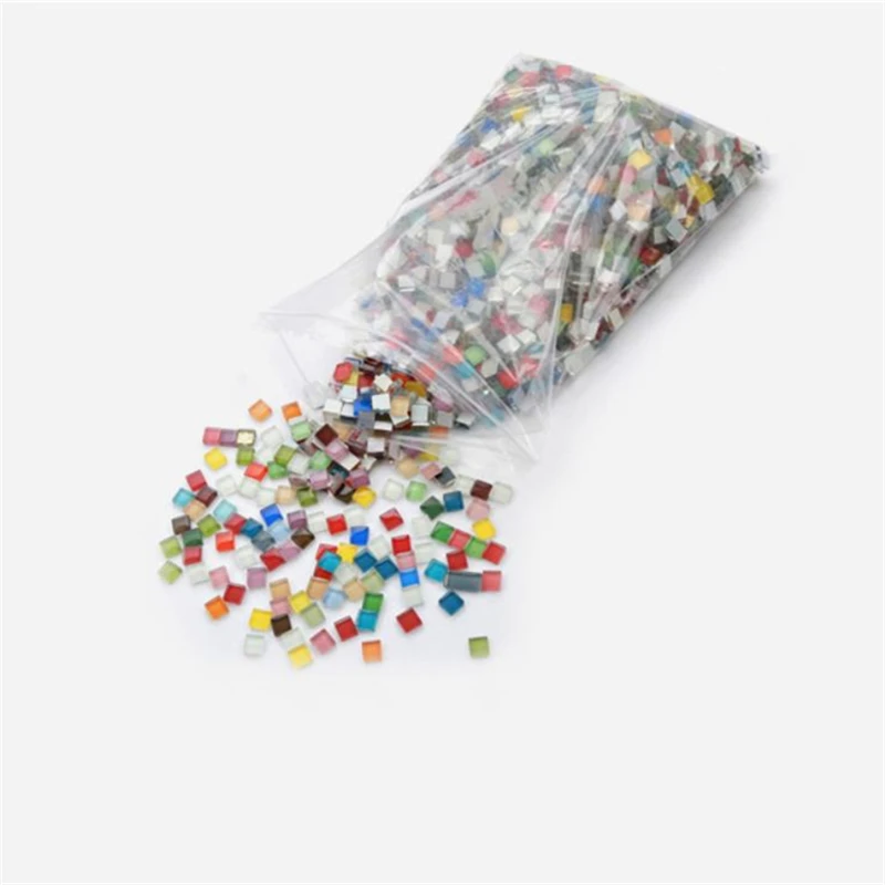 Прозрачная стеклянная мозаичная плитка 50 цветов | Дом и сад