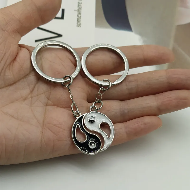 2 шт./лот брелок для ключей Yin Yang Lucy подарок друга оптовая продажа | Украшения и