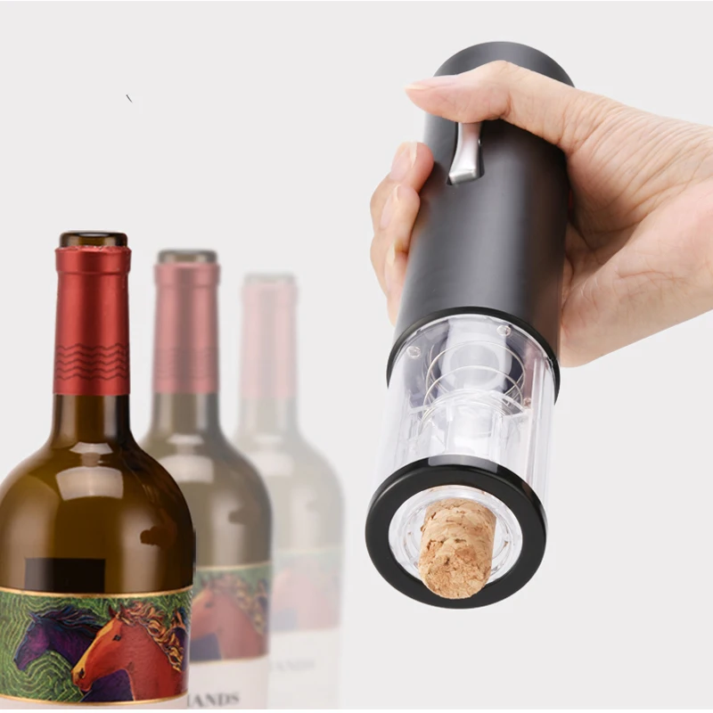 luxury electric wine bottle opener corkscrew foil cutter set automatic bottle opener for wine kitchen gadgets can opener free global shipping
