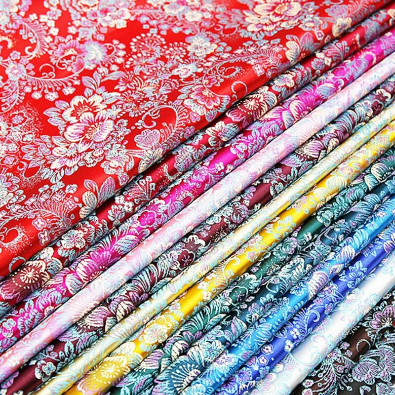 500 см * 75 парча ткань Национальный Ветер чехонг костюм атласная детская одежда