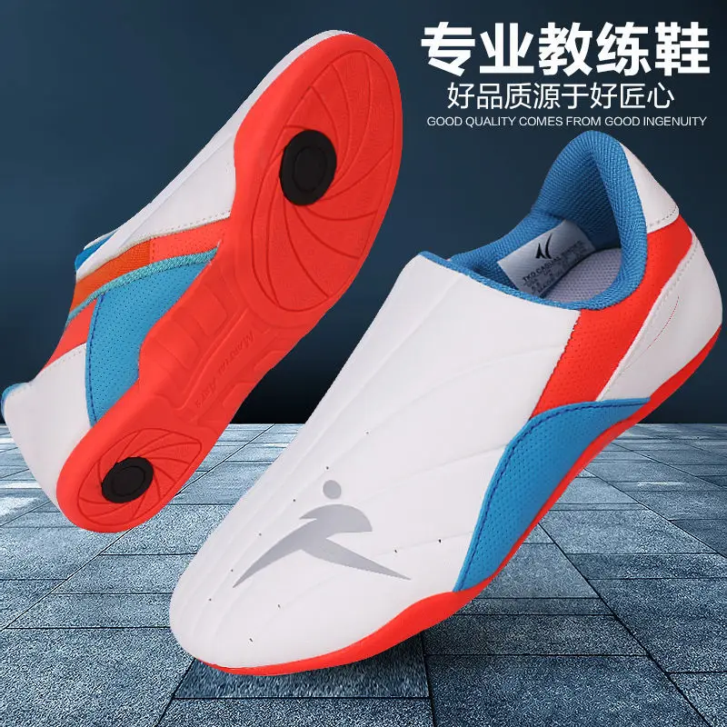 

Taekwondo Coach Shoe Male Soft Sole Adult Martial Art Shoe Female Non-slip Training Competition Professional Shoe Kid Adolescent