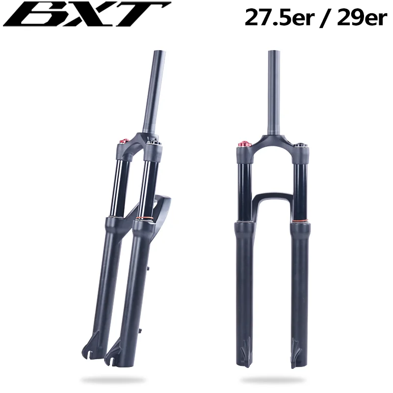 

2022 BXT mountains bike suspension fork 27.5 29 mtb fork straight Magnesium ALLoy disc brake 27.5er 29er bicycle fork