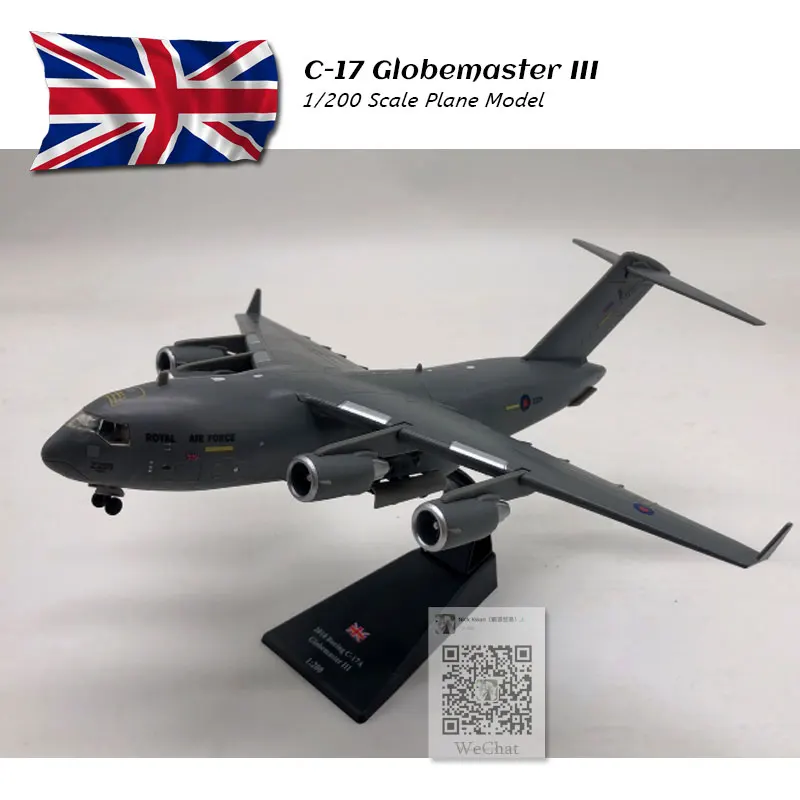 AMER 1/200 масштаб военная модель игрушки США C-17 Globemaster III Военный транспортный самолет литой металлический самолет модель игрушки для подарка