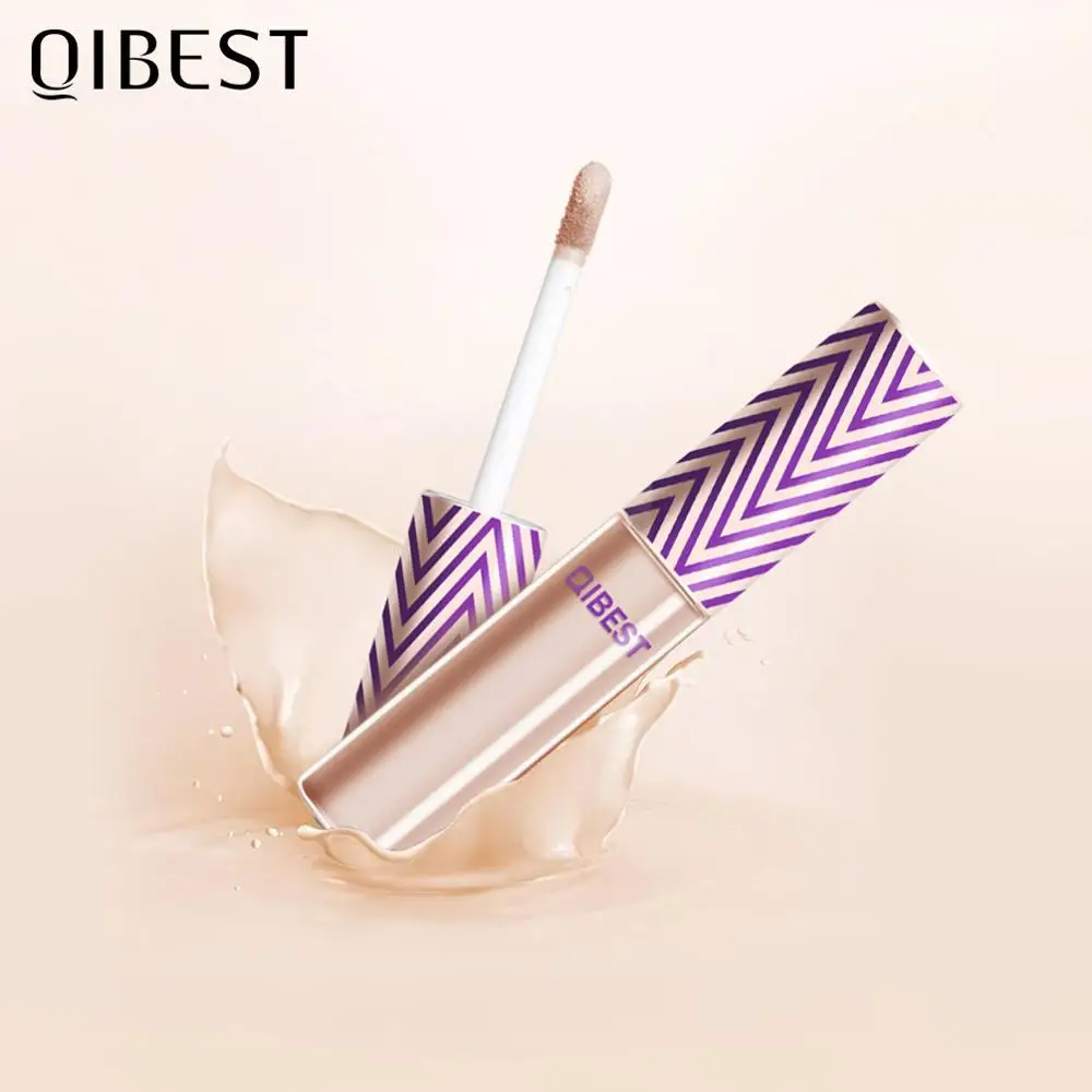 

QIBEST Liquid Concealer Foundation Makeup Full Coverage Contour Face Concealer Cream Primer Moisturizer Hide Blemish Cosmetics