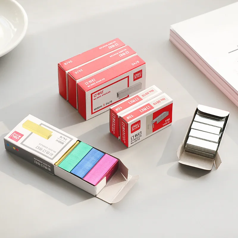 1 упаковка 10/12 мм Цветные цветные степлеровские книжные скрепки