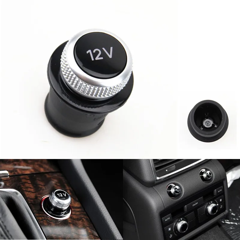 Car Interior 12V Chrome Cigarette Lighter Dust Proof Cover Decoration Shell For A1 A3 8P A4 B6 B8 A5 A6 C5 C6 A7 A8 Q3 Q5 Q7 TT |