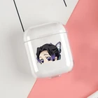 Прозрачные чехлы Shinobu Kochou Peeker Demon Slayer для наушников Apple Airpods 3 2 1 Bluetooth беспроводной Чехол для Airpods Pro Coque